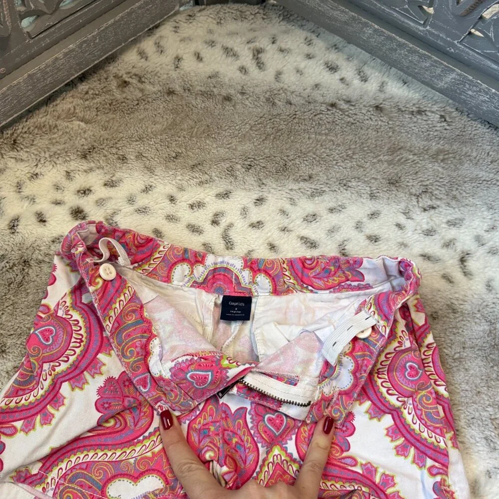 GAP Kids floral boho shorts girls size 8 summer vacation girlhoodcore barbiecore